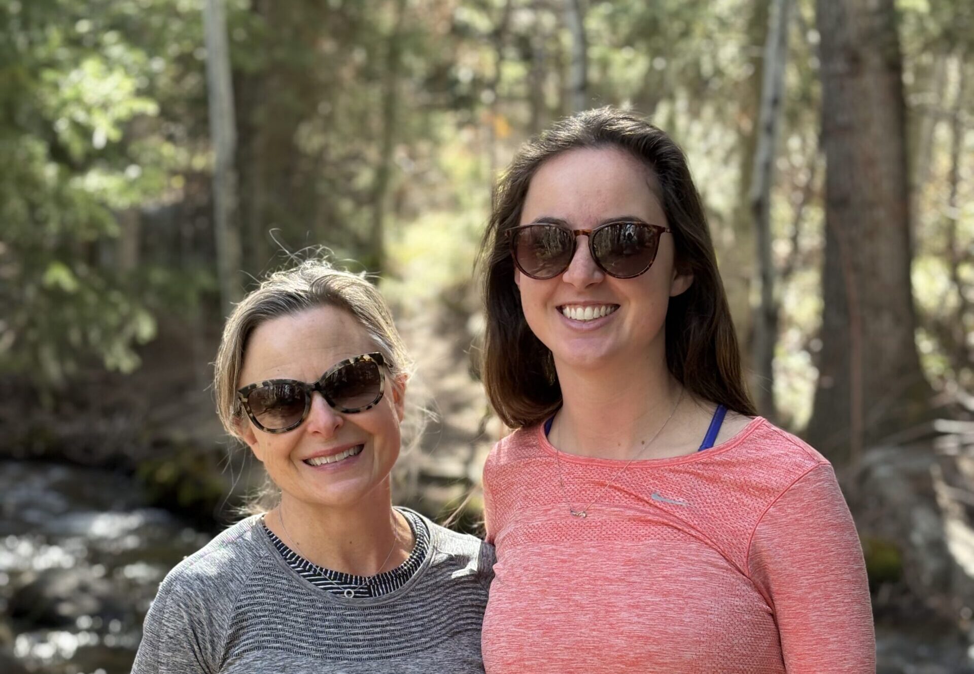 Christy an her daughter enjoy time in nature